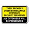 Signmission Safety Sign, 12 in Height, Aluminum, Video Surv - These Prem A-1218 Video Surv - These Prem - alternate 1